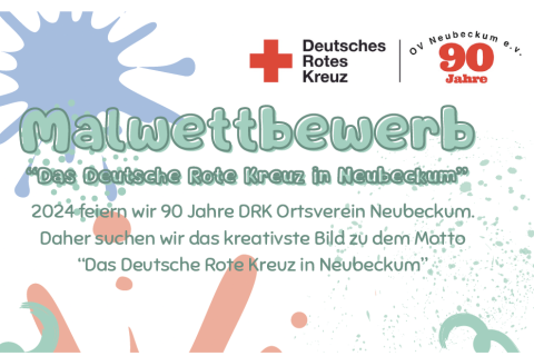 Malwettbewerb zum 90-jährigen Jubiläum des DRK Ortsverein Neubeckum