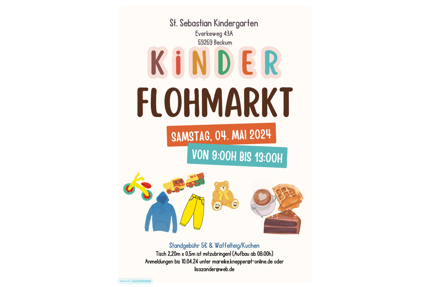 Kinderflohmarkt im St. Sebastian Kindergarten