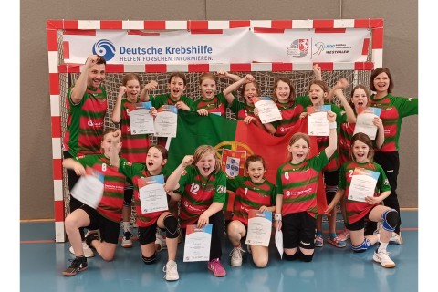 TV Beckum's E-Jugend im Halbfinale bei der Mini-Handball-EM