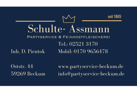 Entdecke den neuen Partyservice-Katalog von Schulte-Assmann in Beckum