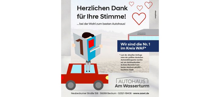 Autohaus Am Wasserturm: Die Nummer 1 im Kreis Warendorf!