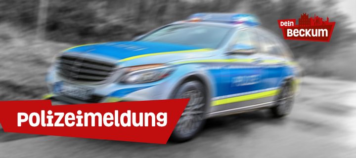 Beckum, Kreisverkehr B58 Ahlener Straße, Verkehrsunfall mit einer verletzten Person
