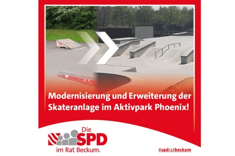 Antrag: Modernisierung und Erweiterung der Skateranlage im Aktivpark Phoenix.