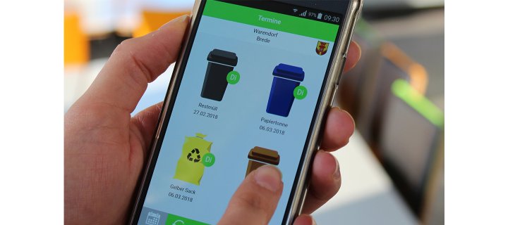 Erinnerungsfunktion der Abfall-App lückenhaft: GEG/AWG sucht neuen Dienstleister