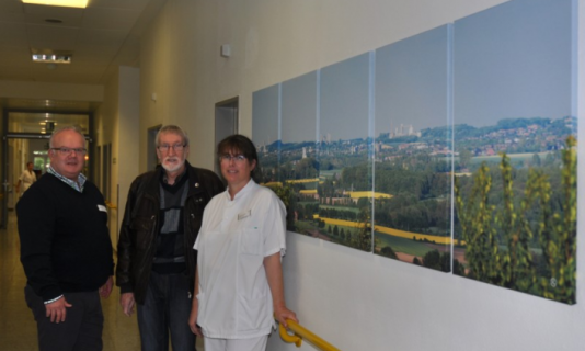 Fotos mit Beckumer Motiven im St- Elisabeth-Hospital Beckum
