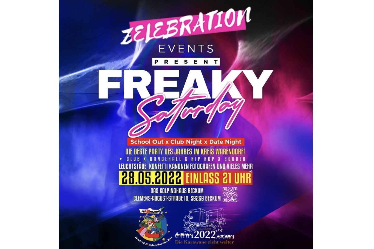 Zelebration präsentiert: Freaky Saturday - die Party des Jahres in Beckum