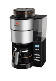 Kaffeemaschine - Melitta Aroma Fresh mit integrierter Kaffeemühle schwarz / edelstahl