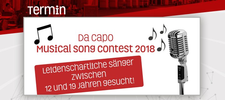 Nutze deine Chance: Letztes Casting für den Musical Song Contest 2018