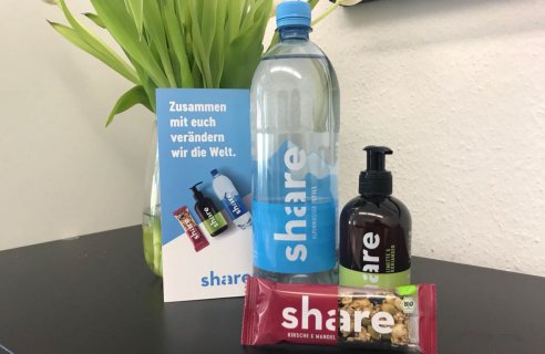 REWE macht Spenden einfach: Mit Produkten der sozialen Marke „share“