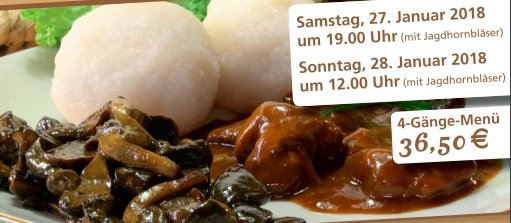 SAVE THE DATE: Wildbretbuffet beim Hohen Hagen im Januar