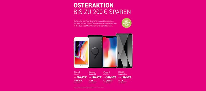 TELEKOM: OSTERAKTION BIS ZU 200 € SPAREN!