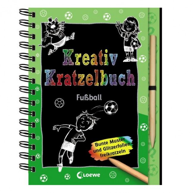 Kreativ-Kratzelbuch: Fußball Beschäftigung für Kinder ab 5 Jahre